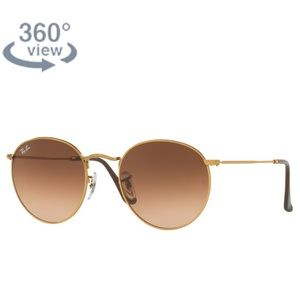 Round Light Bronze Ray Bans NEVER WORN